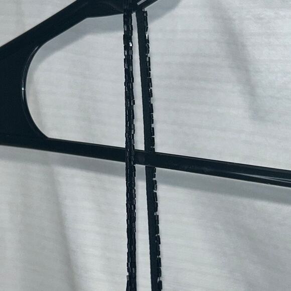 Vintage Cache Y2K Black Beaded Mesh Cutout Mini Dress - Picture 7 of 7